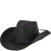 Outback Men's Bootlegger Oilskin Western Hat - Brown