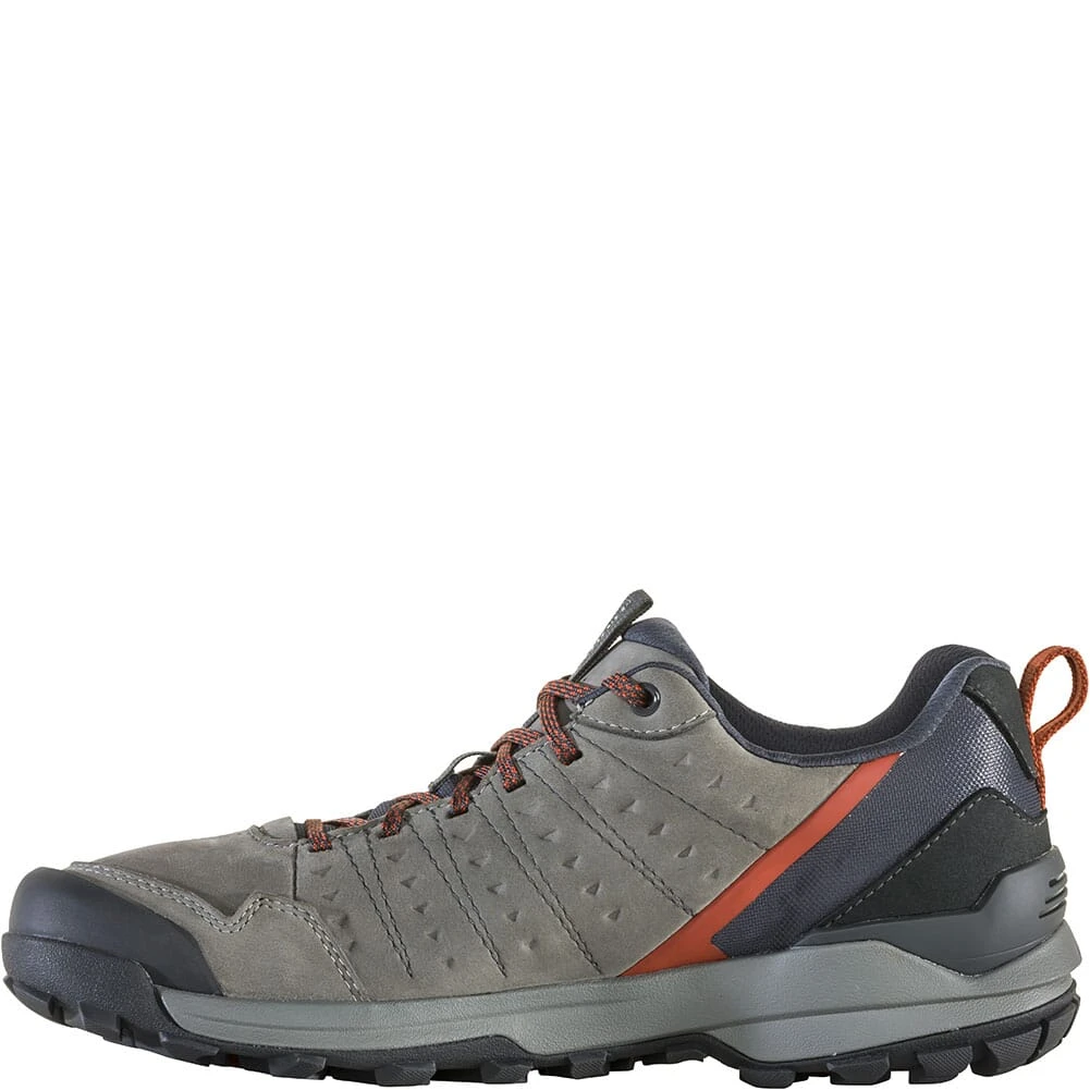 Oboz Footwear Oboz Men's Sypes Low Leather WP Hiking Shoes - Steel 2 Oboz Footwear Oboz Men's Sypes Low Leather WP Hiking Shoes - Steel - Image 2
