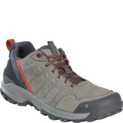 Oboz Footwear Oboz Men's Sypes Low Leather WP Hiking Shoes - Steel 9 Oboz Footwear Oboz Men's Sypes Low Leather WP Hiking Shoes - Steel -Elliotts Boots Shop OZ76101 STEEL 4