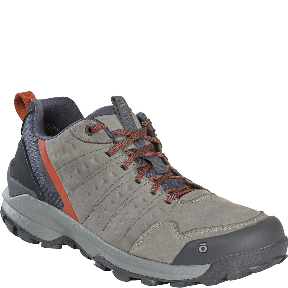 Oboz Footwear Oboz Men's Sypes Low Leather WP Hiking Shoes - Steel 5 Oboz Footwear Oboz Men's Sypes Low Leather WP Hiking Shoes - Steel - Image 5