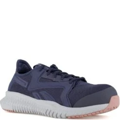 Reebok Women's Flexagon 3.0 Safety Shoes - Navy/Pink -Elliotts Boots Shop RKRB430 2