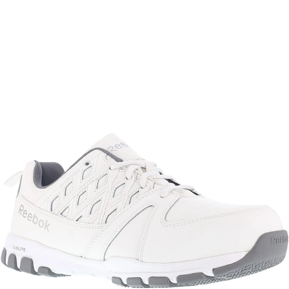 Reebok Men's Sublite Safety Shoes - White 1 Reebok Men's Sublite Safety Shoes - White