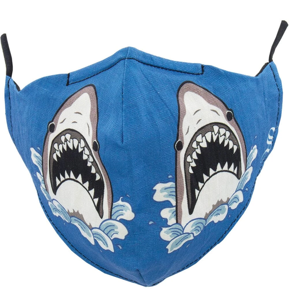 Socksmith Unisex Shark Attack Face Mask - Blue 1 Socksmith Unisex Shark Attack Face Mask - Blue