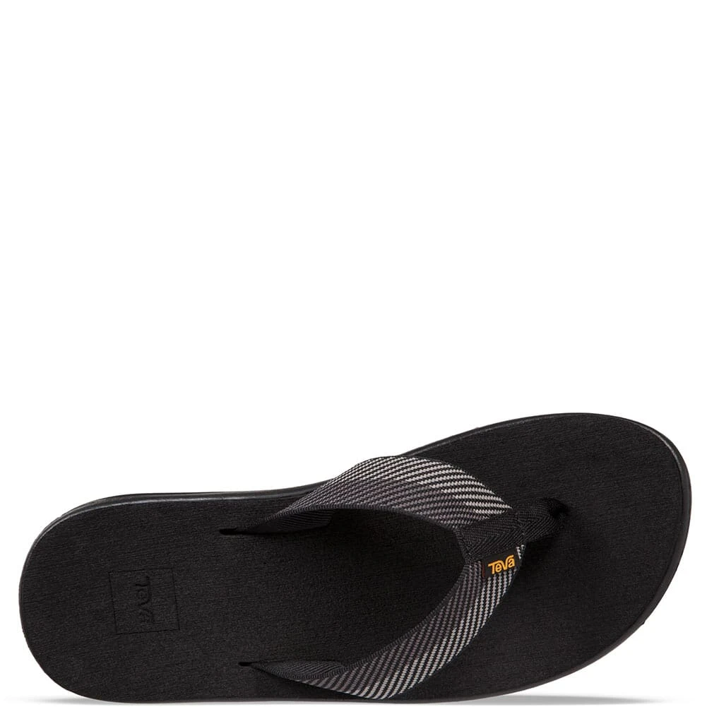 Teva Men's Voya Flip Flop - Vori Black Gray 3 Teva Men's Voya Flip Flop - Vori Black Gray - Image 3