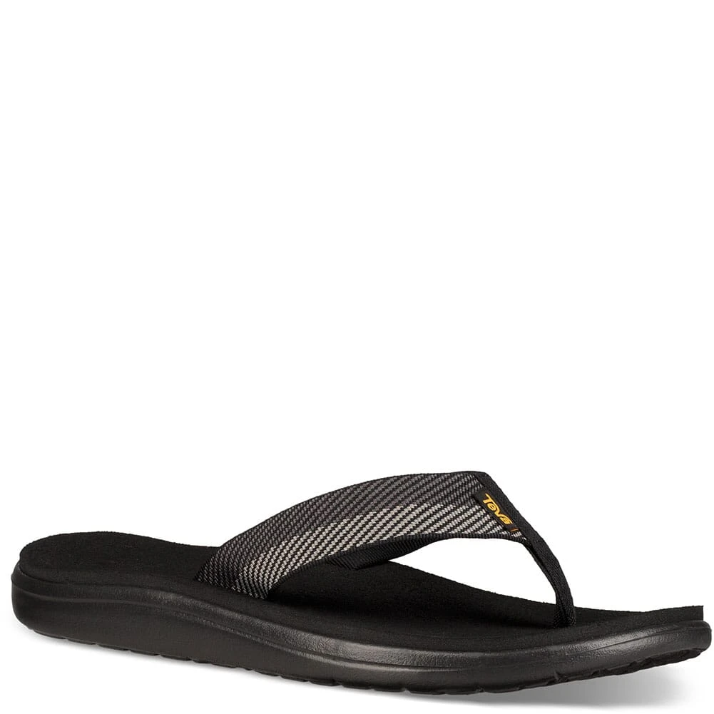 Teva Men's Voya Flip Flop - Vori Black Gray 4 Teva Men's Voya Flip Flop - Vori Black Gray - Image 4