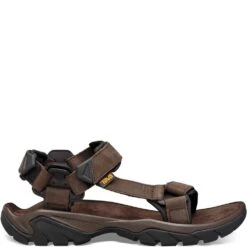 Teva Men's Terra FI 5 Universal Leather Sandals - Turkish Coffee -Elliotts Boots Shop TV1099442 TKCF 2