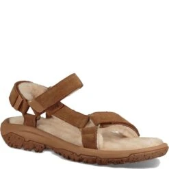 Teva Women's Hurricane Shearling Sandals - Pecan -Elliotts Boots Shop TV1103273 PEC 2
