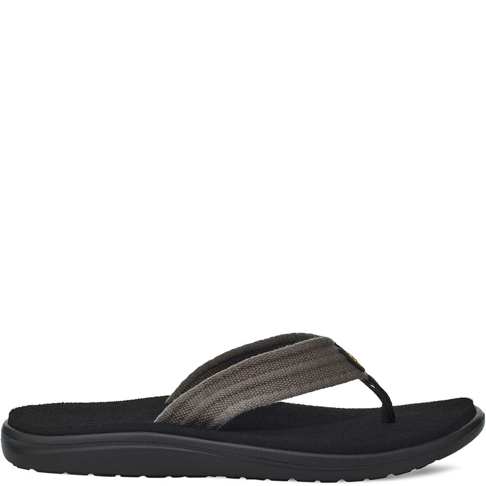 Teva Men's Voya Canvas Flip Flops - Drizzle 2 Teva Men's Voya Canvas Flip Flops - Drizzle - Image 2