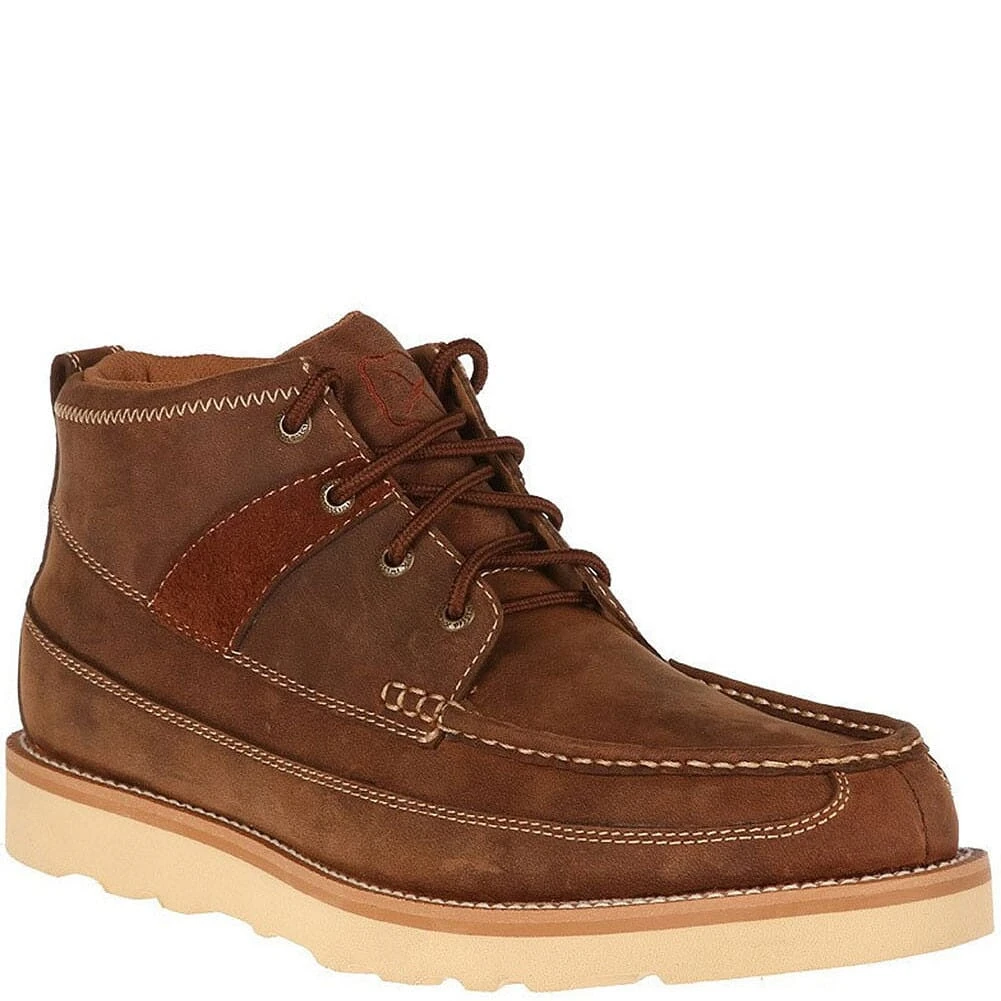 Twisted X Men's Moc Toe Casual Shoes - Oiled Saddle 1 Twisted X Men's Moc Toe Casual Shoes - Oiled Saddle