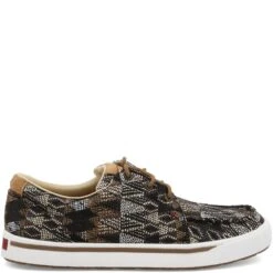 Twisted X Men's Kicks Casual Shoes - Black Multi -Elliotts Boots Shop TXMCA0044 2