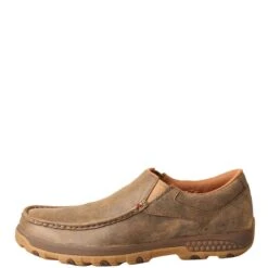 Twisted X Men's CellStretch Driving Moc Boat Slip On - Bomber -Elliotts Boots Shop TXMXC0003 1