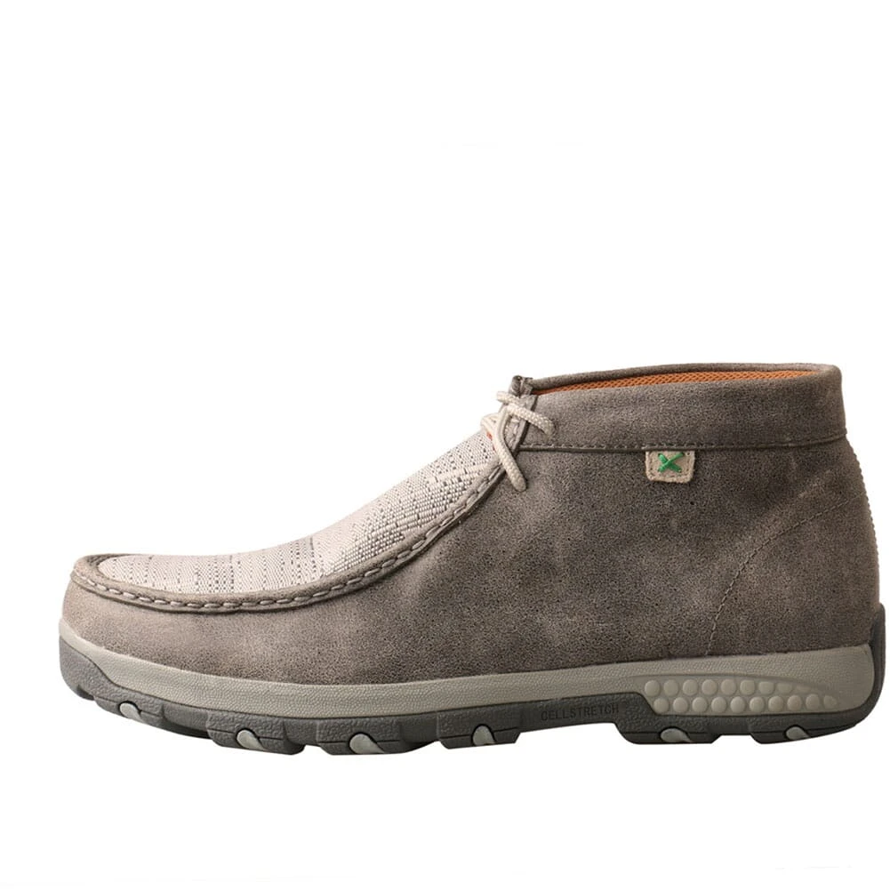 Twisted X Men's CellStretch Driving Moc Slip On Chukka - Grey/Ligh 2 Twisted X Men's CellStretch Driving Moc Slip On Chukka - Grey/Ligh - Image 2