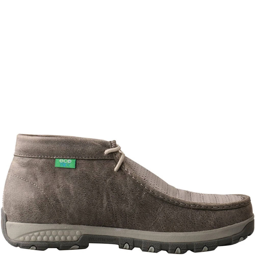Twisted X Men's CellStretch Driving Moc Slip On Chukka - Grey/Ligh 3 Twisted X Men's CellStretch Driving Moc Slip On Chukka - Grey/Ligh - Image 3