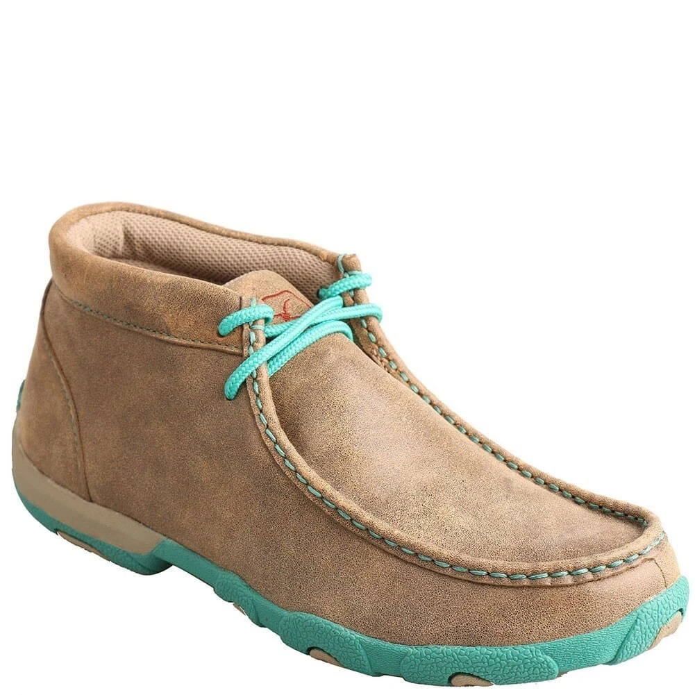Twisted X Women's Driving Moccasin Casual Shoes - Bomber/Turquoise 1 Twisted X Women's Driving Moccasin Casual Shoes - Bomber/Turquoise