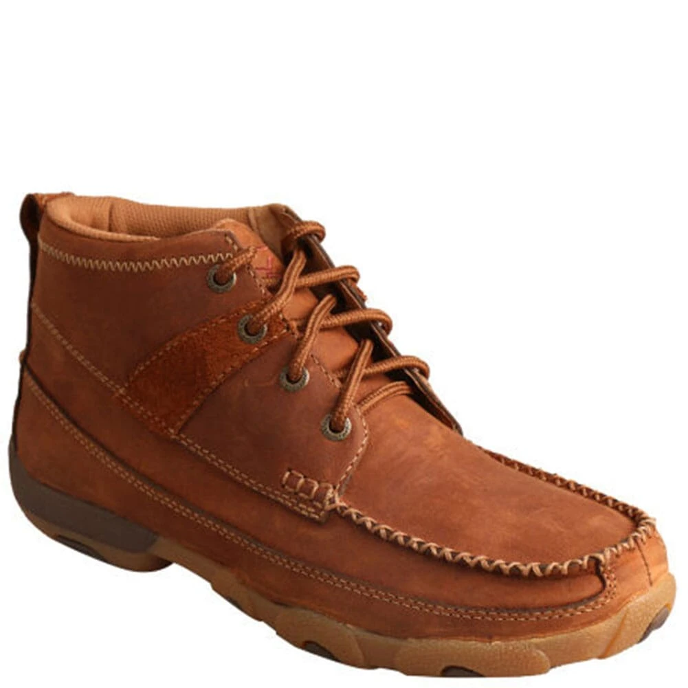 Twisted X Women's Mid Driving Moccasins - Oiled Saddle 2 Twisted X Women's Mid Driving Moccasins - Oiled Saddle - Image 2