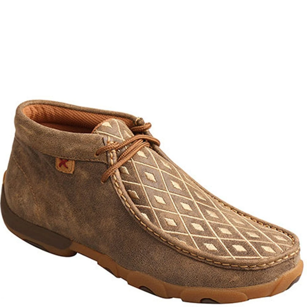 Twisted X Women's Mid Driving Moccasins - Bomber/Tan 2 Twisted X Women's Mid Driving Moccasins - Bomber/Tan - Image 2