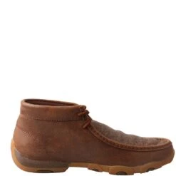 Twisted X Women's Driving Moc Chukka - Brown/Brown Print -Elliotts Boots Shop TXWDM0079 2