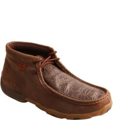 Twisted X Women's Driving Moc Chukka - Brown/Brown Print -Elliotts Boots Shop TXWDM0079 5