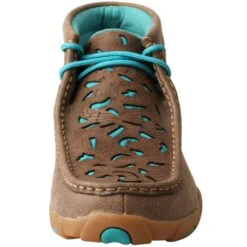 Twisted X Women's Driving Moc Chukka - Bomber/Teal -Elliotts Boots Shop TXWDM0126 4